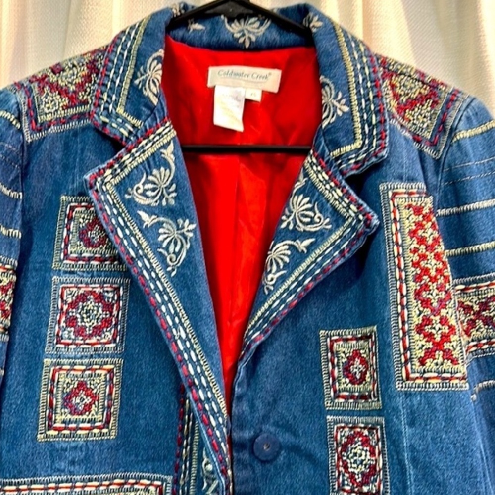 🖤Coldwater Creek Embroidered‎ jacket - Picture 2 of 6